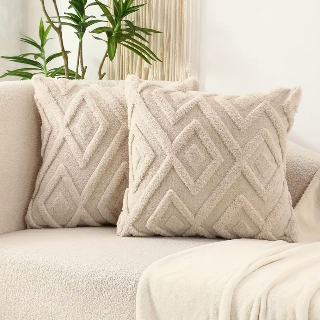 2-Piece Boho Abstract Throw Pillow Covers