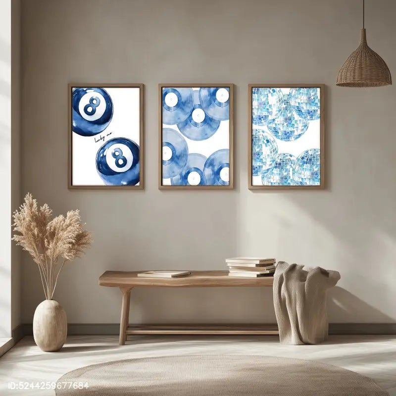 3-Piece Blue Disco