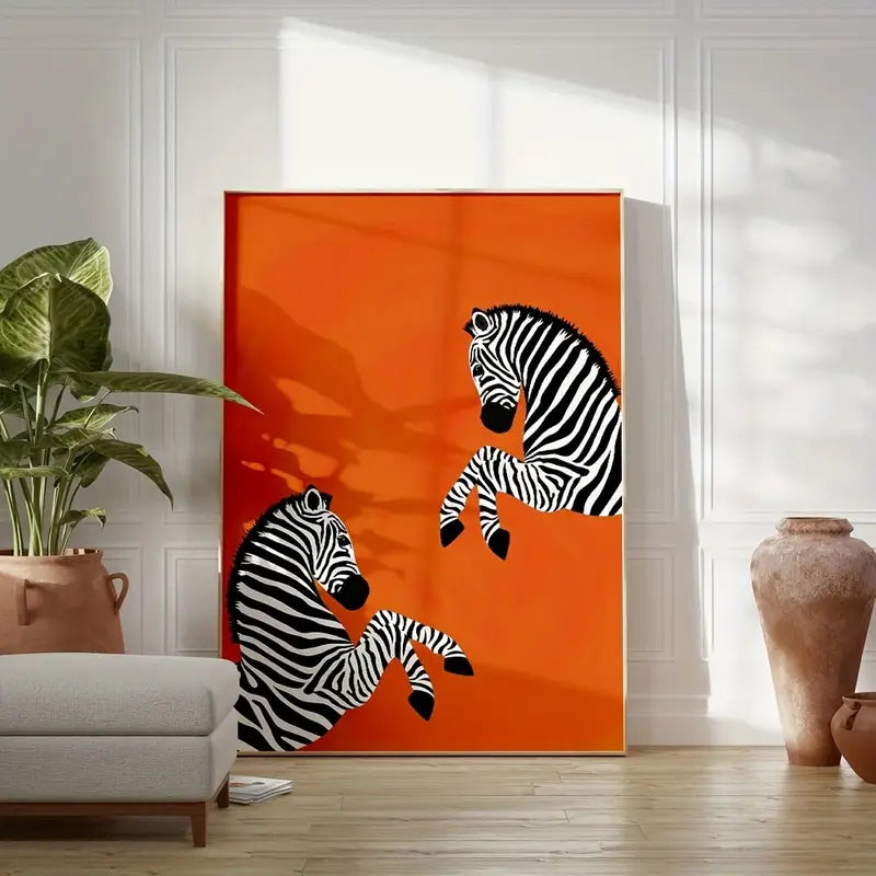 Orange Zebra Herd