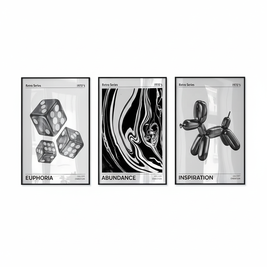 3-Piece Art Deco Modern Wall Art