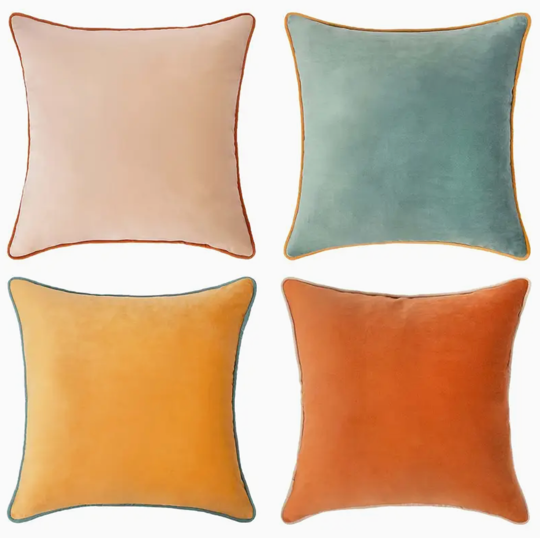 4-Piece Luxurious Velvet Pillow Covers