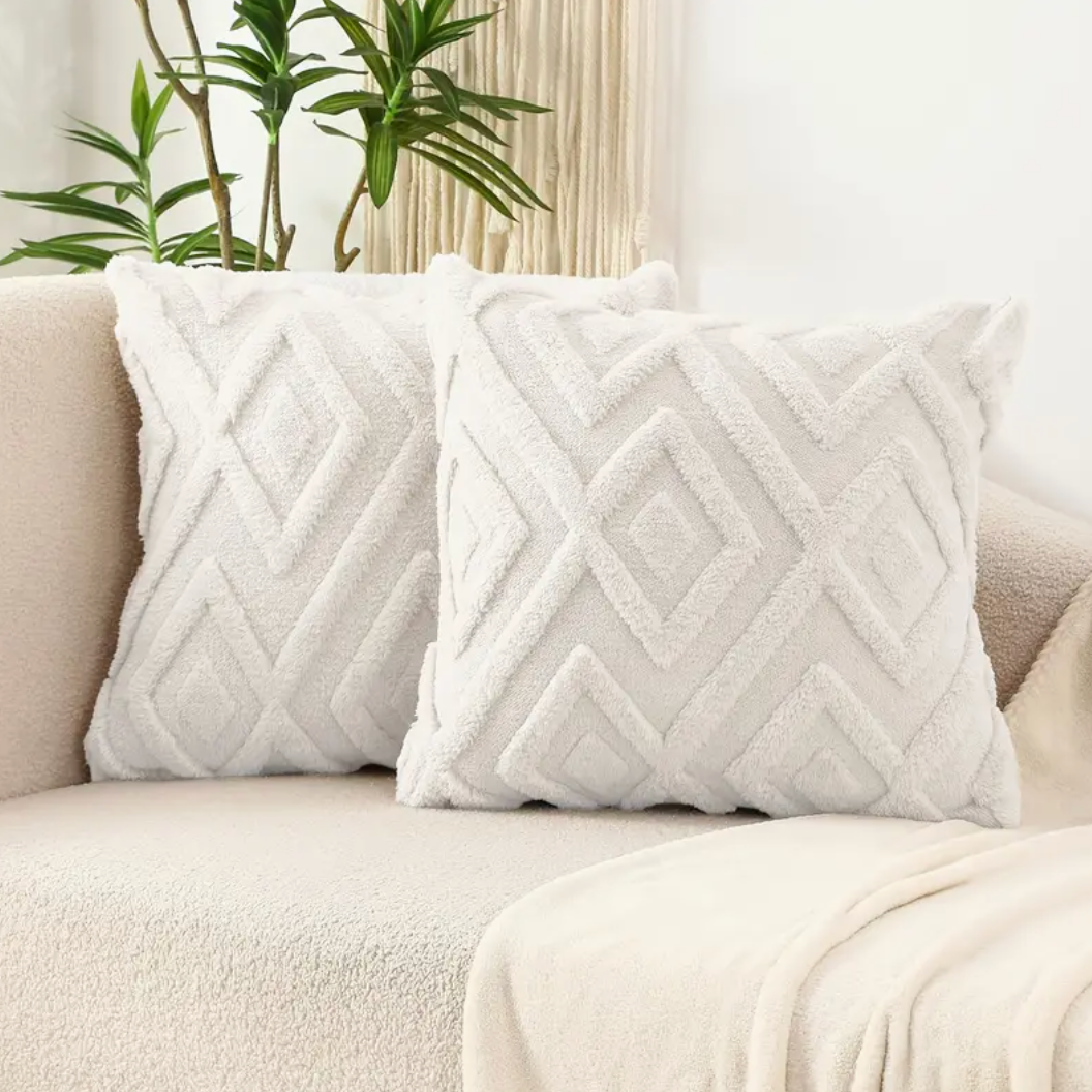 2-Piece Boho Abstract Throw Pillow Covers