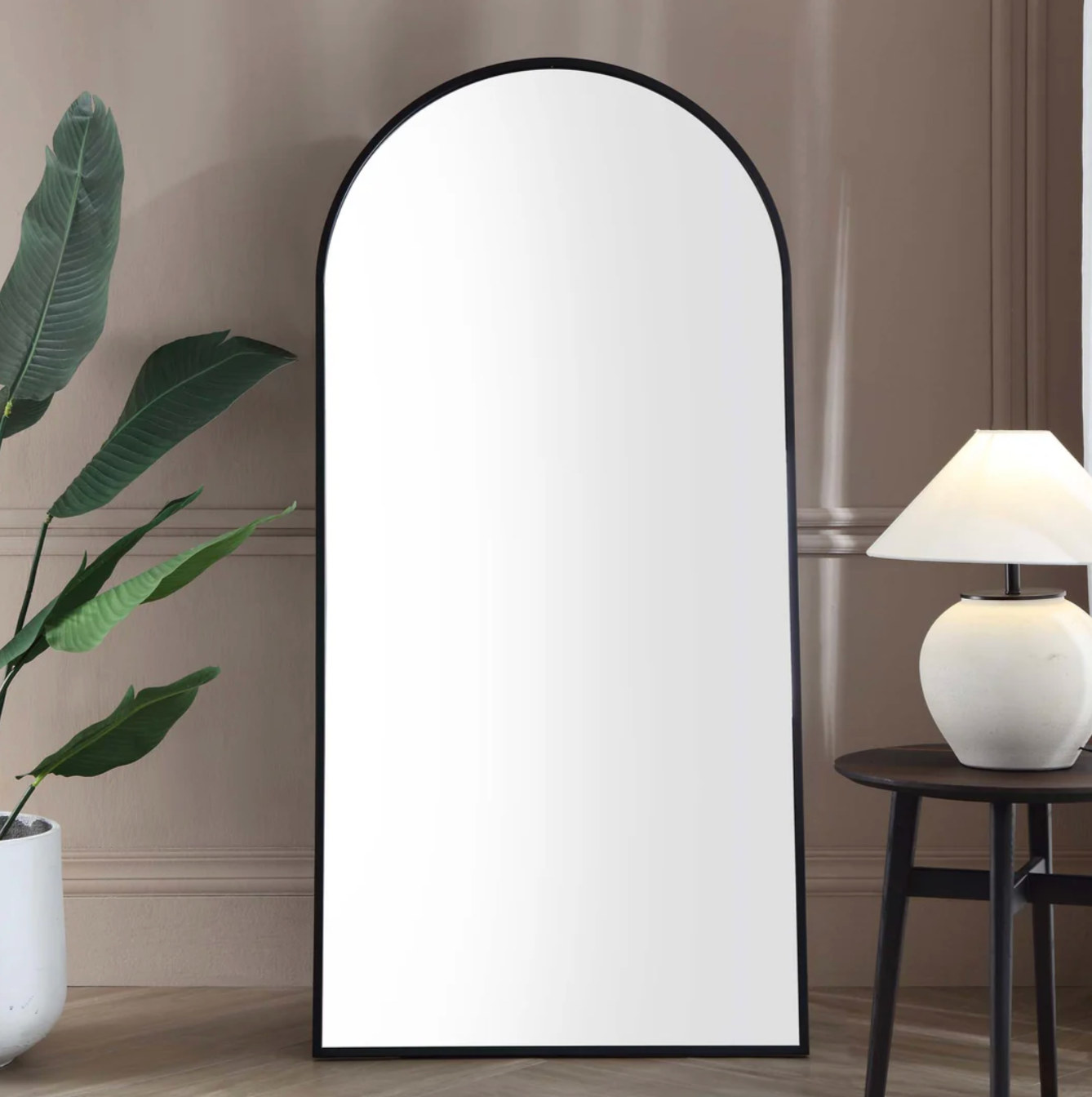 Full-Length Standing and Wall-Mounted Framed Mirror