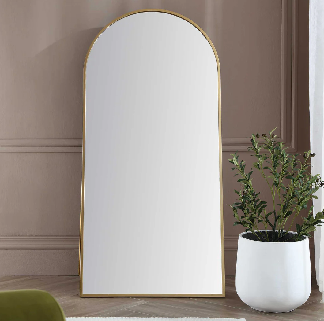 Full-Length Standing and Wall-Mounted Framed Mirror
